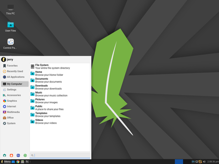 Menu My Computer